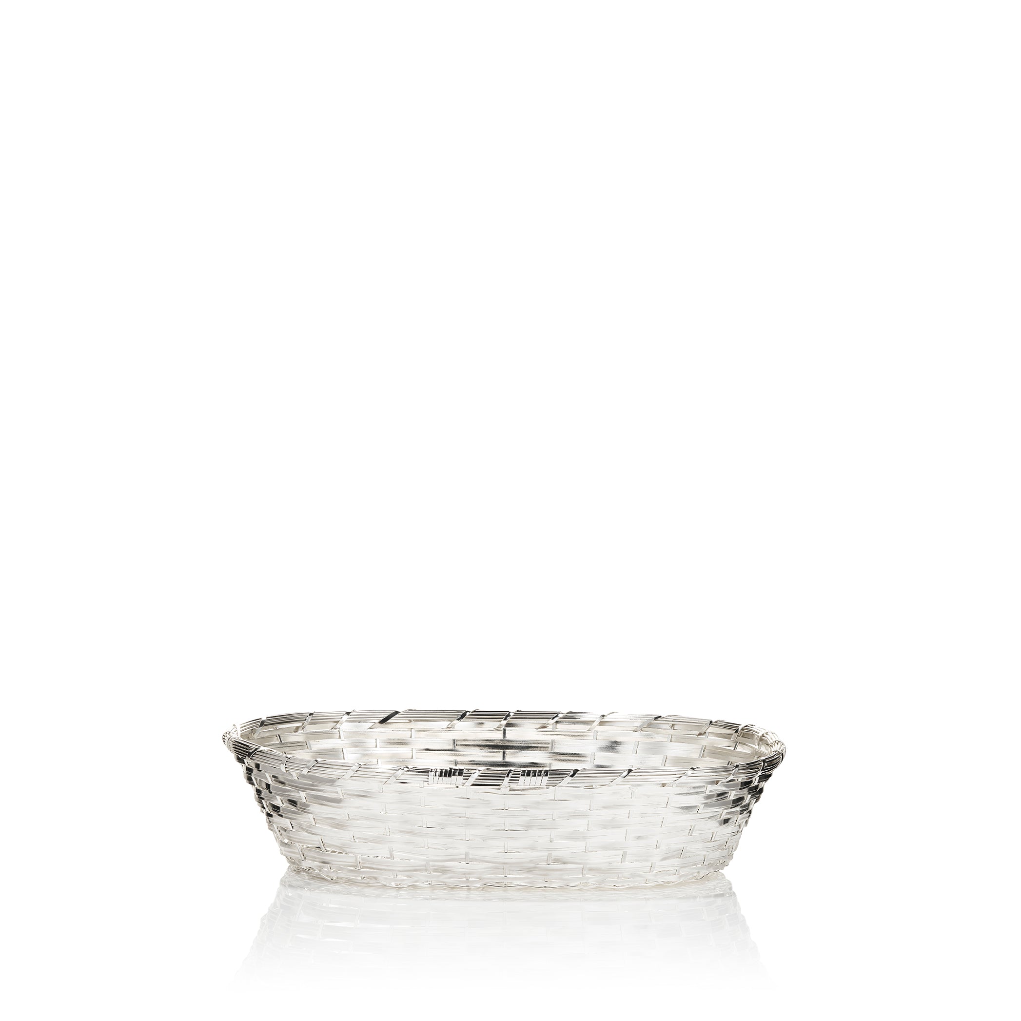 Silver Plated Braided Bread Basket, 30.5cm