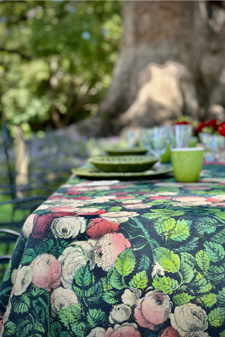 S&B x John Derian 'Sleeping Beauty' Linen Tablecloth