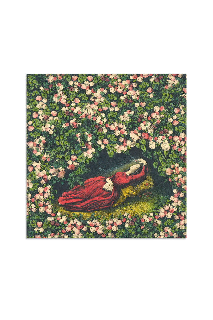 S&B x John Derian 'Sleeping Beauty' Linen Napkin 50x50cm