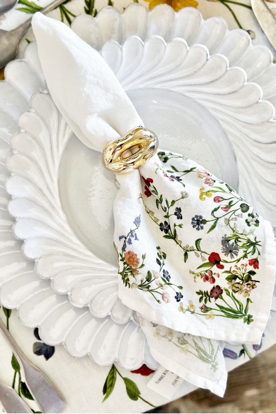 Hotlips Napkin Ring in Gold, 4cm