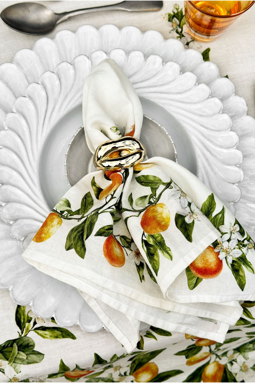 Hotlips Napkin Ring in Gold, 4cm