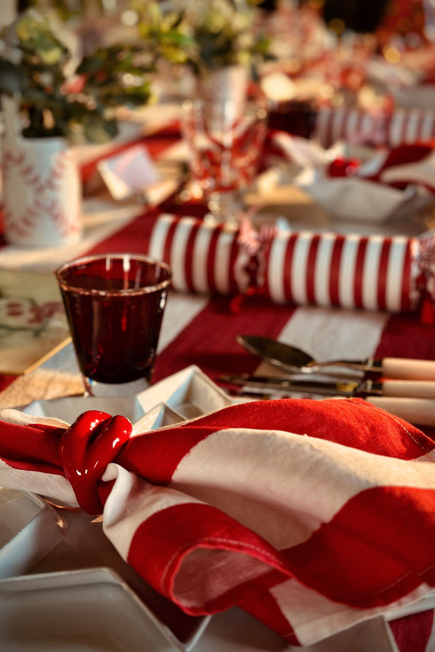 Hotlips Napkin Ring in Red, 4cm