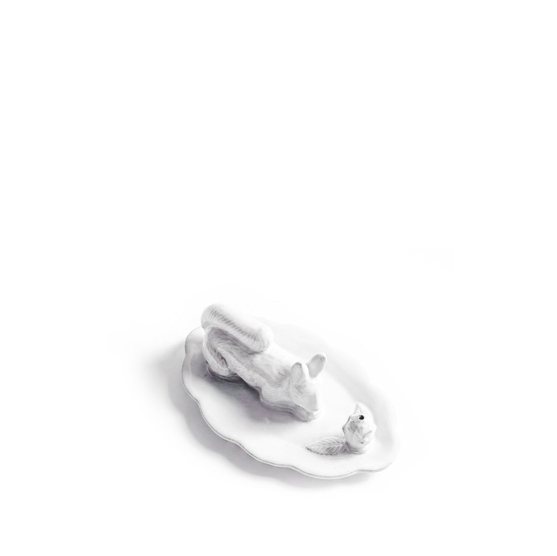 White Ceramic Squirrel Incense Holder by Astier de Villatte, 15cm