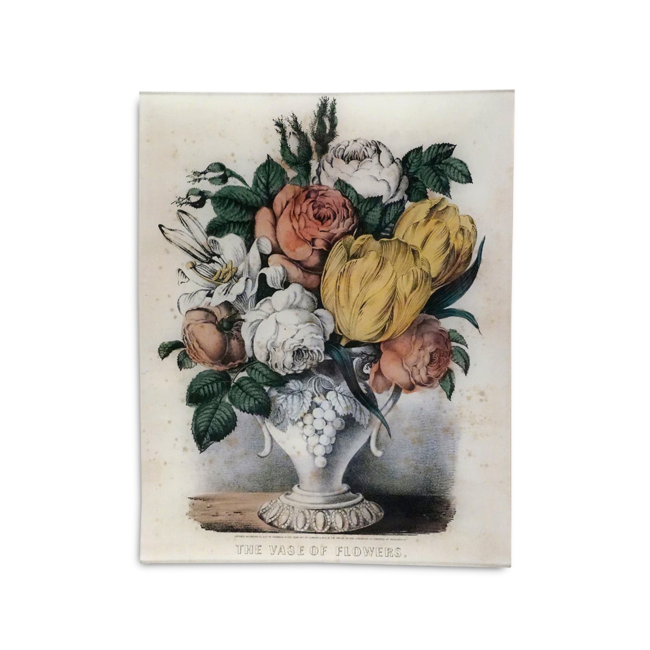 John Derian 'The Vase of Flowers II' Rectangular Tray, 28 x 35.5cm