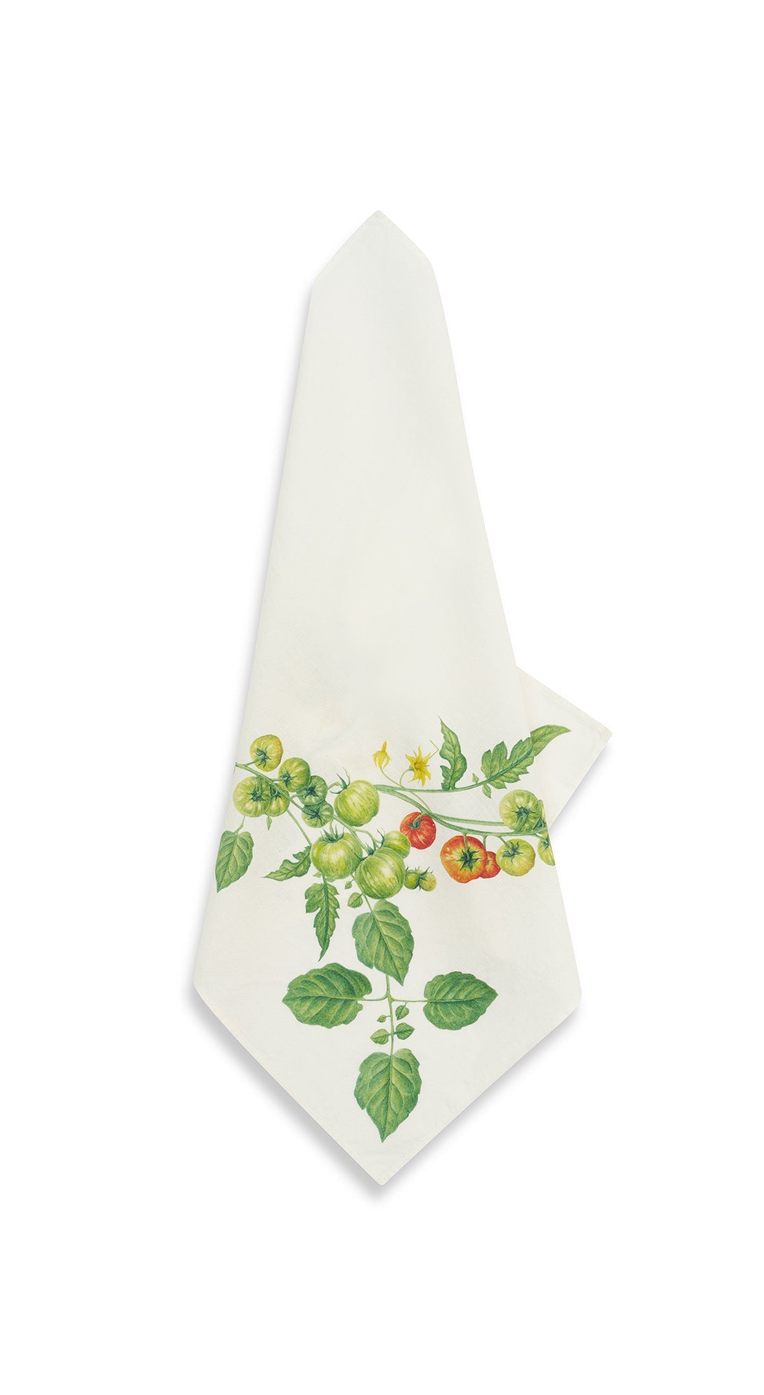 'Tomato Verte' Linen Napkin, 50x50cm