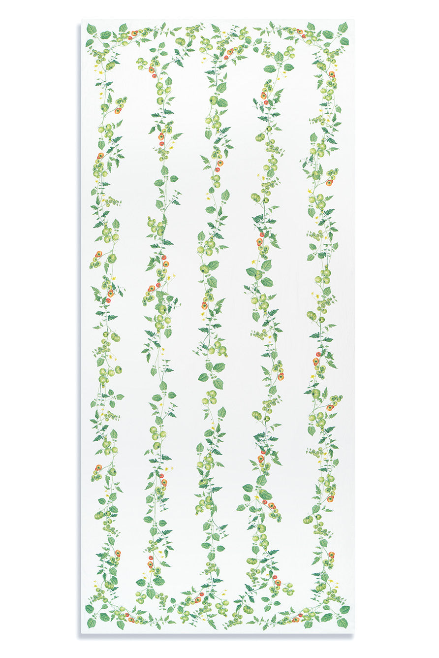 'Tomato Verte' Linen Tablecloth