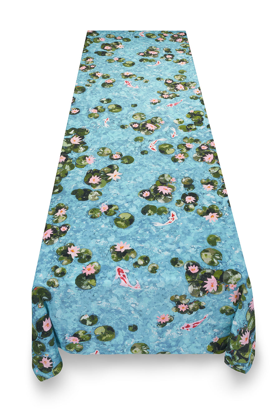 'Waterlily' Linen Tablecloth