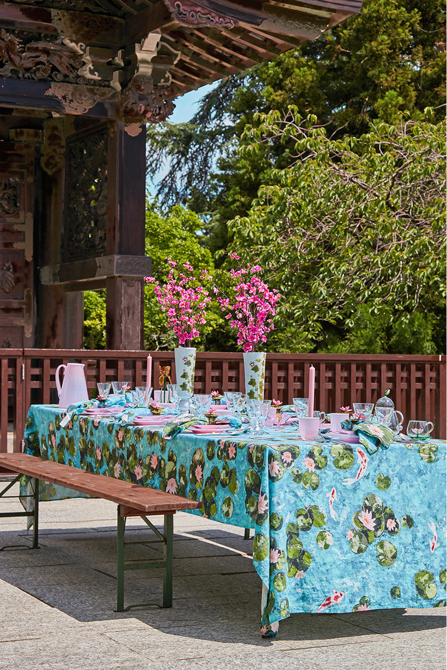 Waterlily Linen Tablecloth