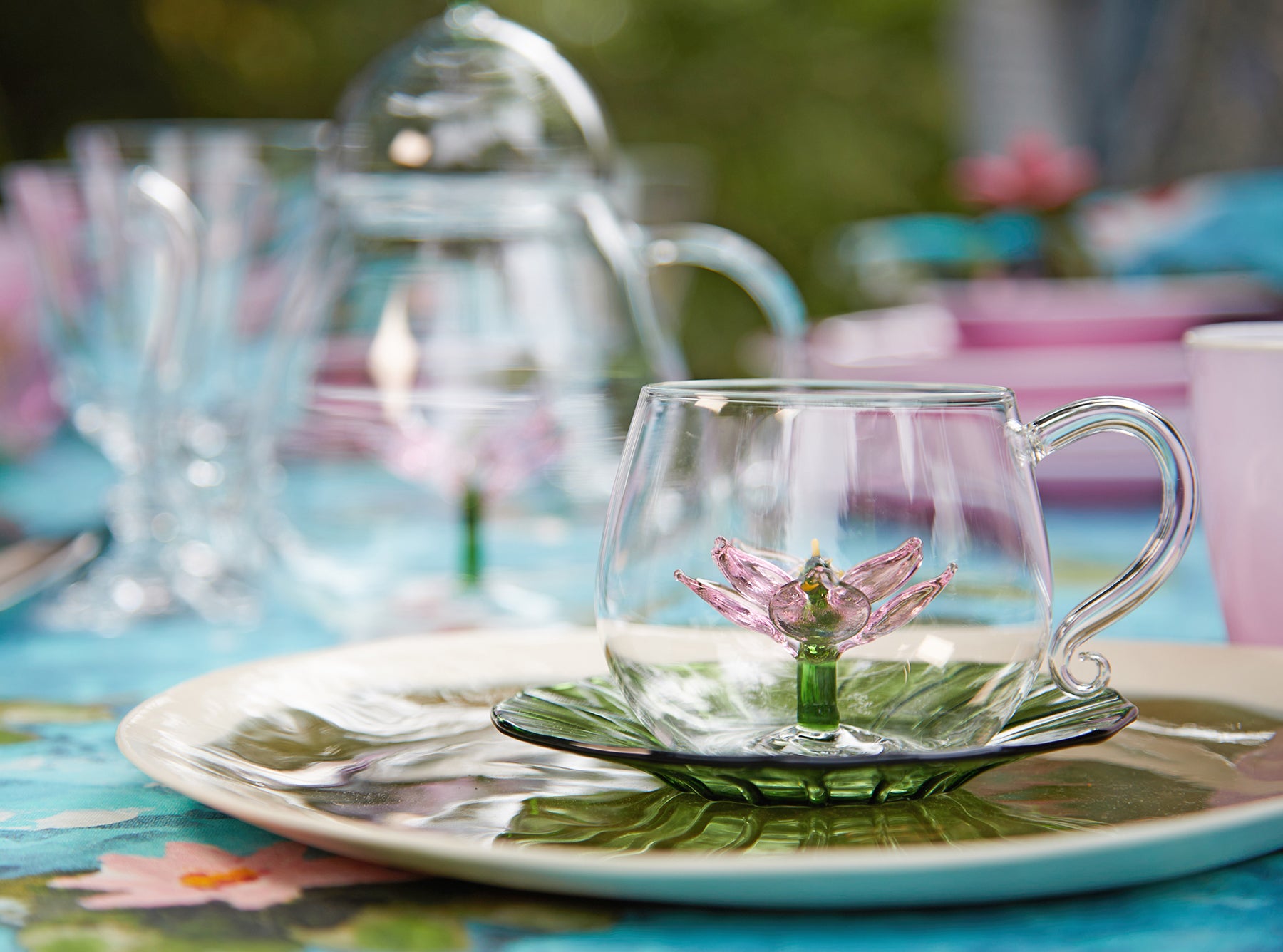Handmade Porcelain Dinner Plate in Olive Green, 27cm