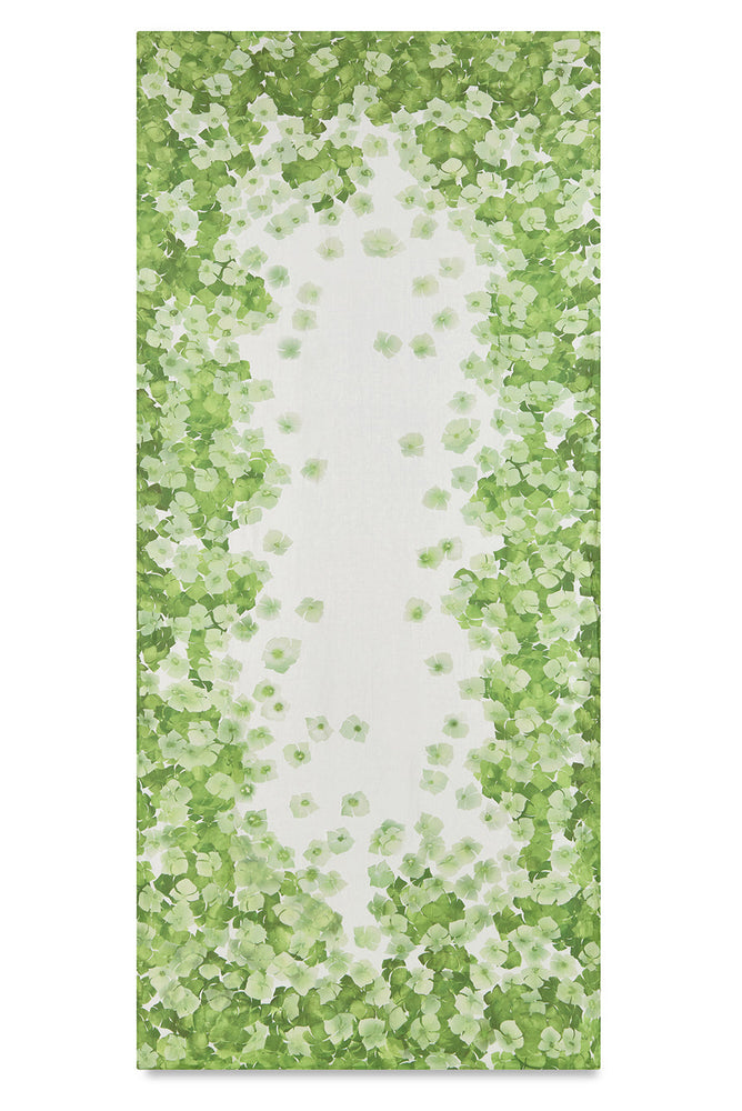 'Hydrangea' Linen Tablecloth in Green