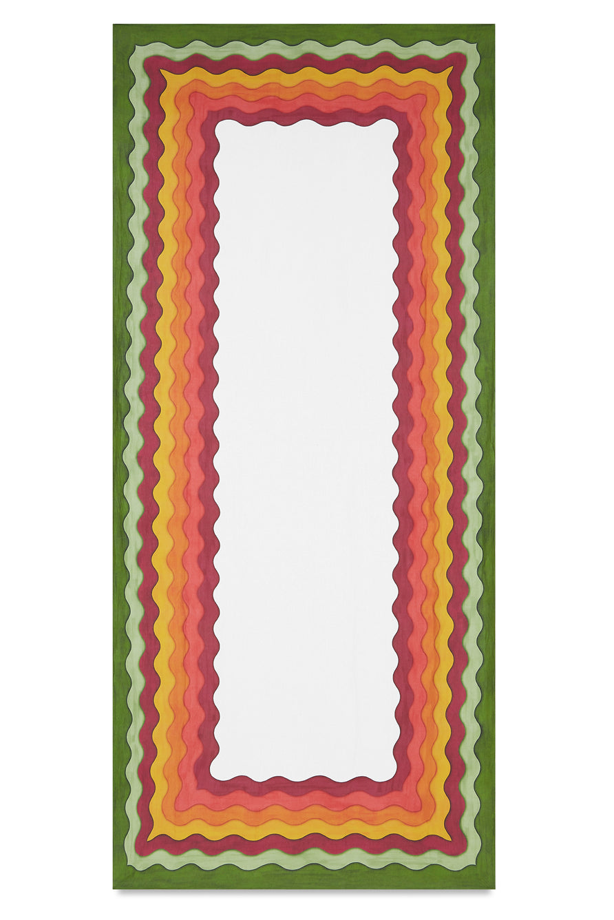 Sunset Rainbow Linen Tablecloth in Multicolours