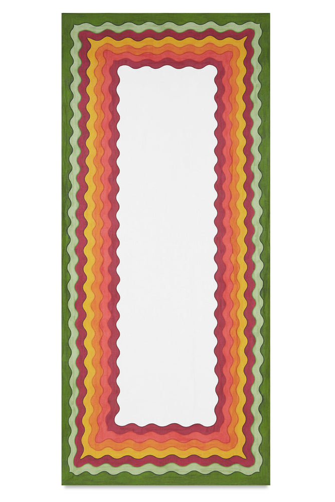 Sunset Rainbow Linen Tablecloth in Multicolours