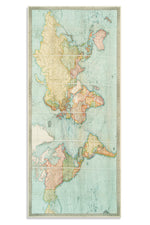 '1914 Nautical World Map' Linen Tablecloth