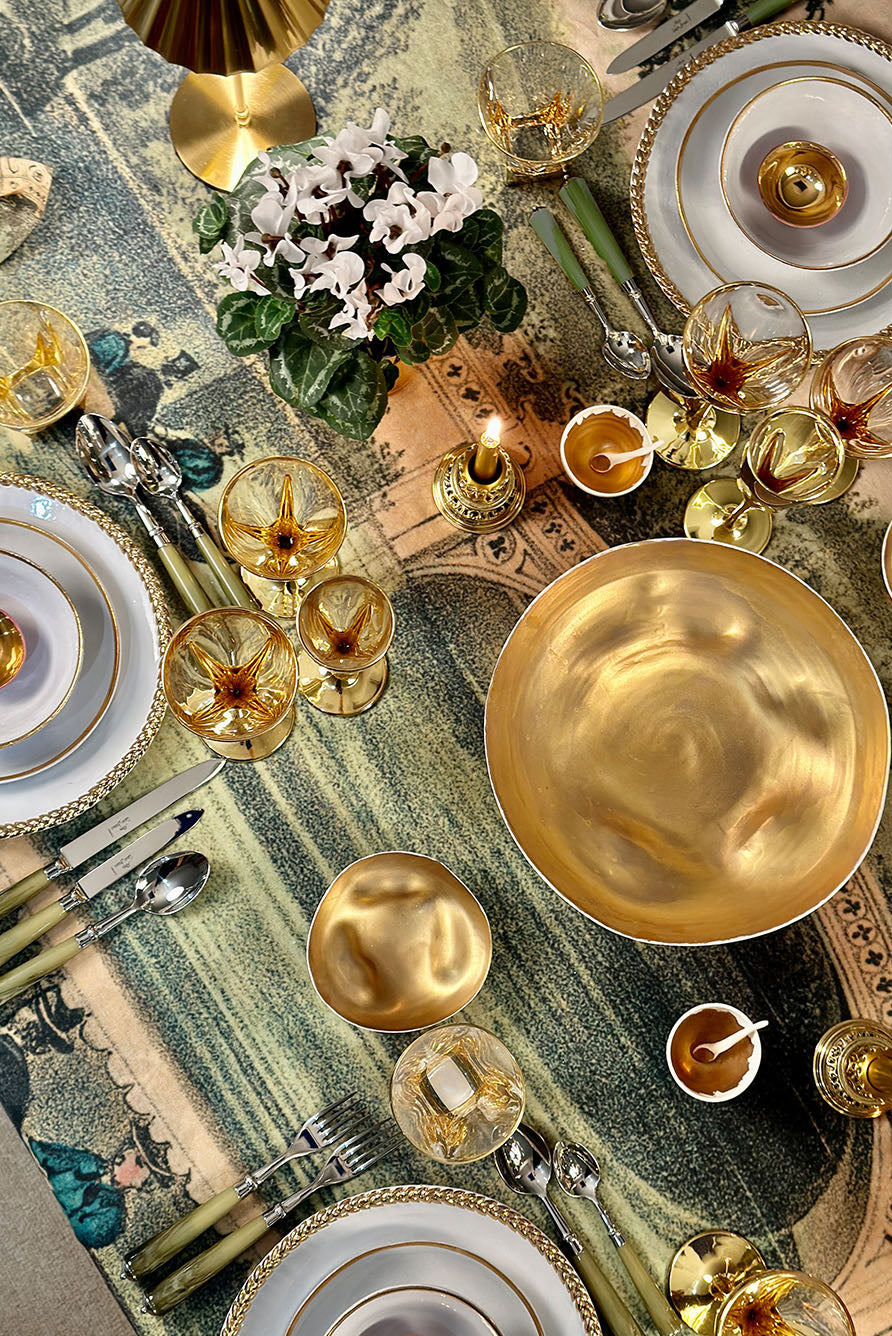 S&B x John Derian 'Central Park' Linen Tablecloth