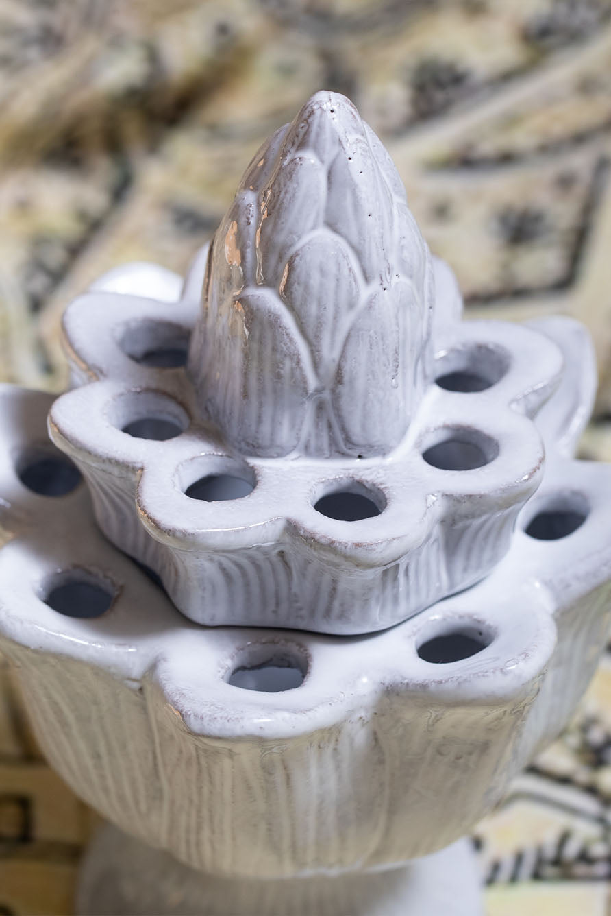 Artichoke Flower Holder Vase by Astier de Villatte, 12cm