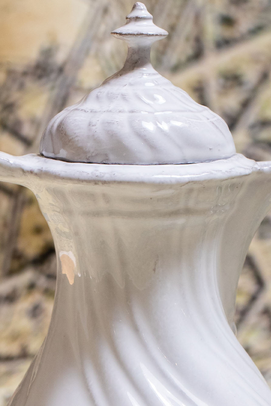 Peggy Tall Water Pitcher by Astier de Villatte, 19.5cm