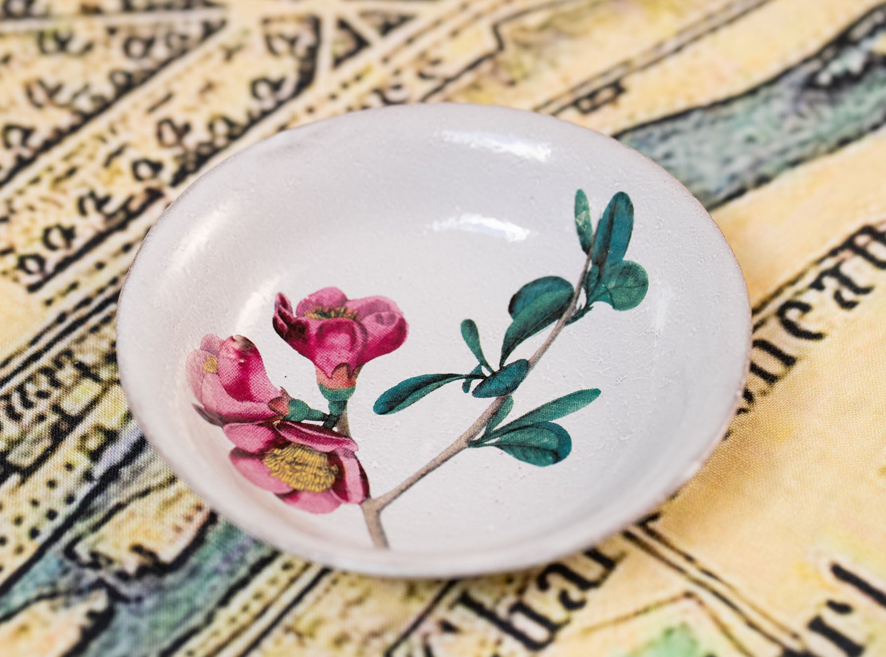 Cognassier Purple Deep Saucer by Astier de Villatte, 11.5cm