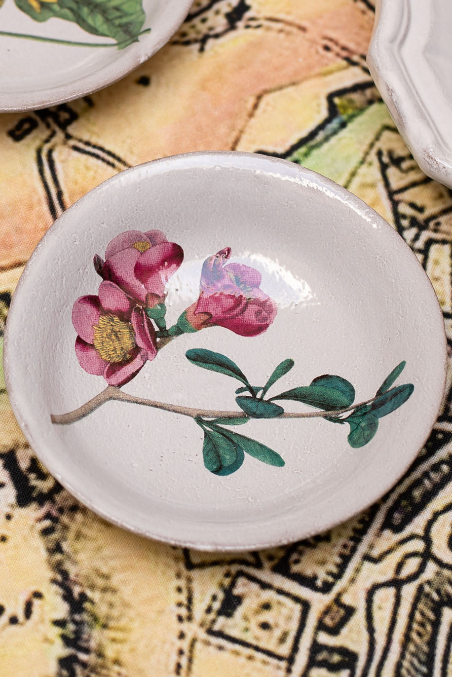 Cognassier Purple Deep Saucer by Astier de Villatte, 11.5cm