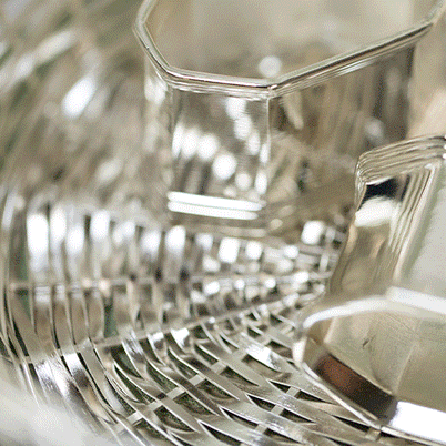 Astier de Villatte ／Clover ソルト&ペッパーセラー Small Four Leaves Clover Plate