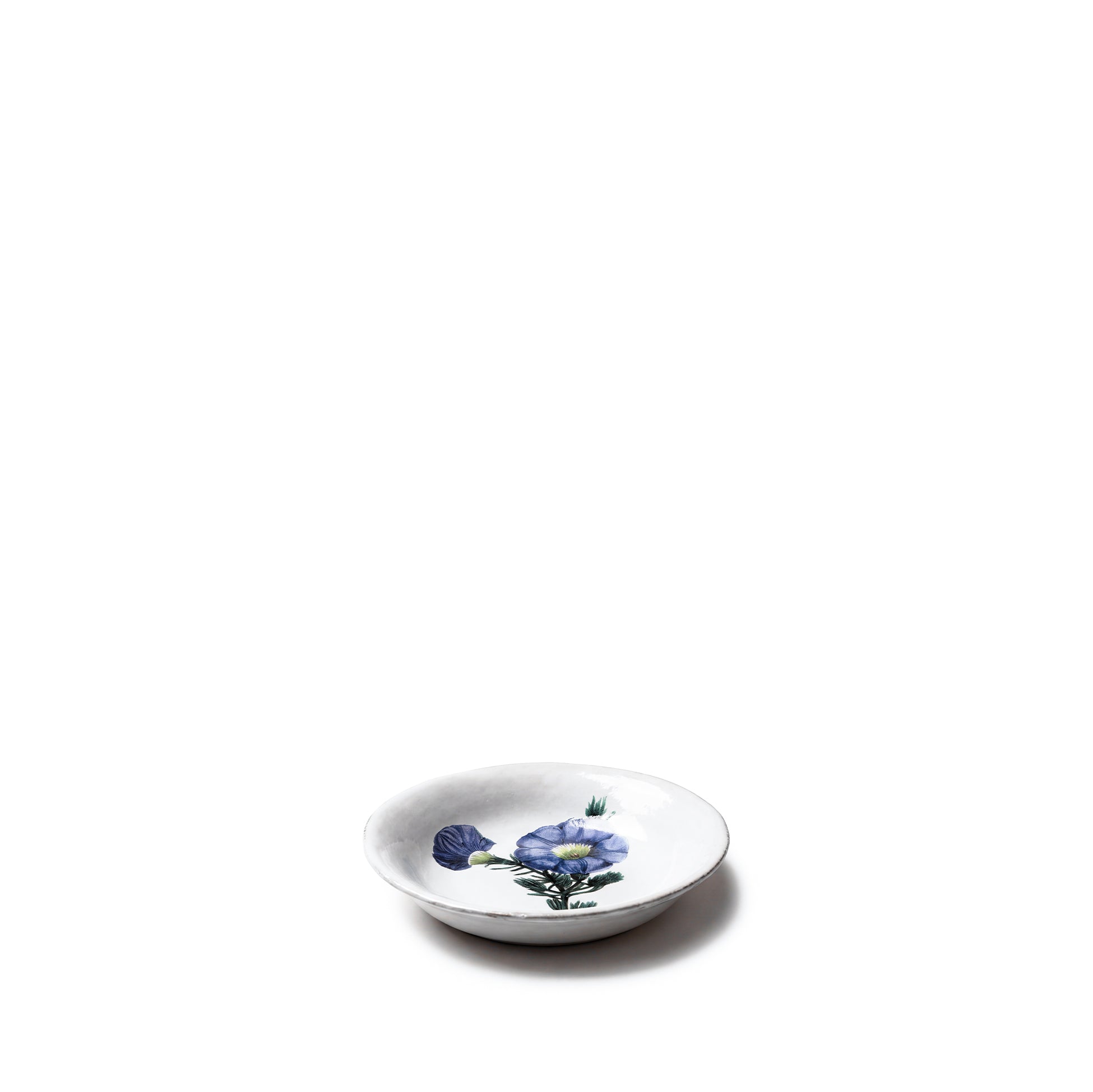 Campanule Blue Deep Saucer by Astier de Villatte, 11.5cm