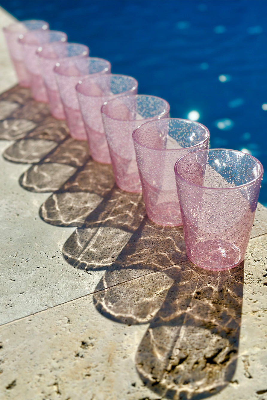 Recyclable Plastic Bobby Tumbler in Rose Pink