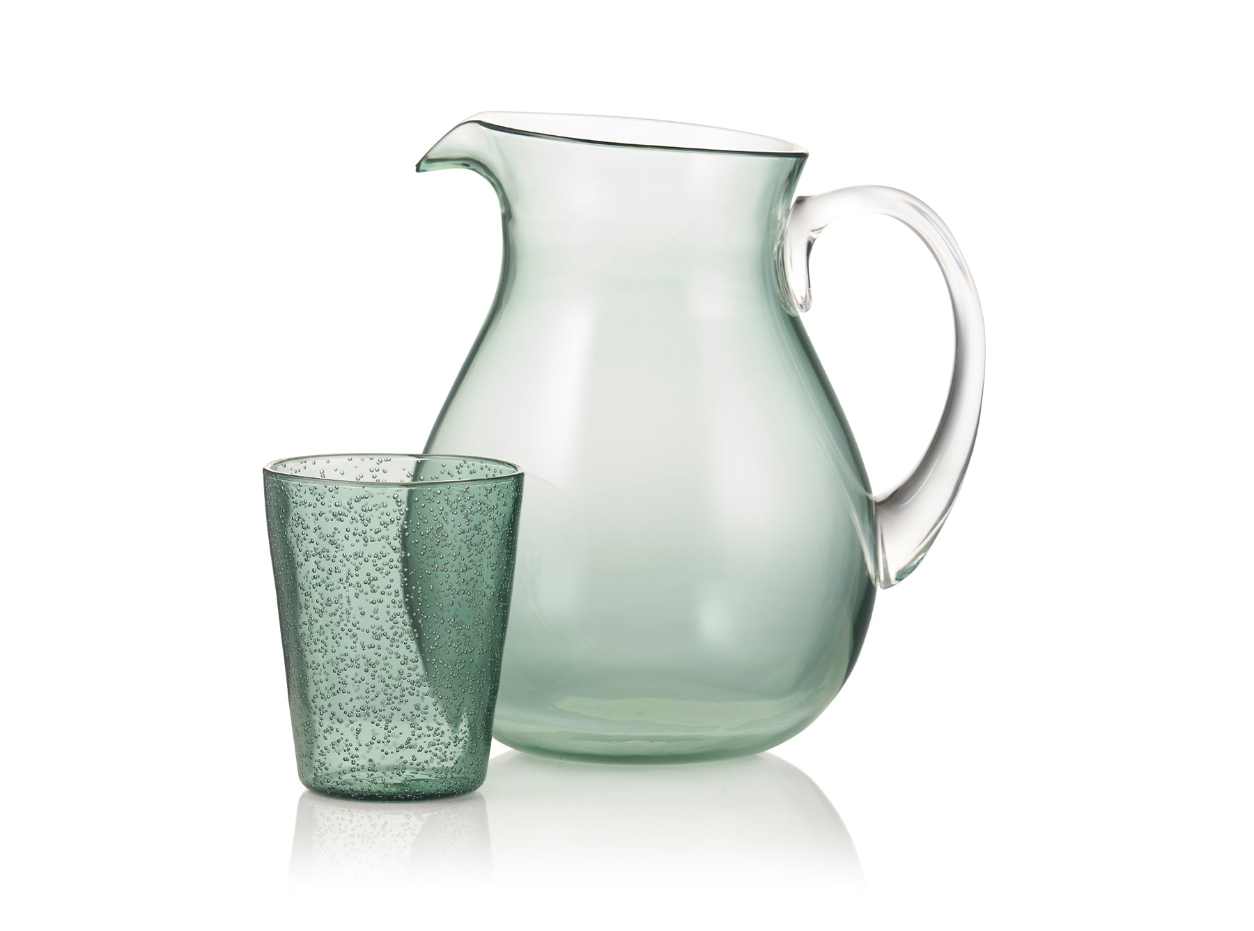 Recyclable Plastic Bobby Pitcher in Teal Blue
