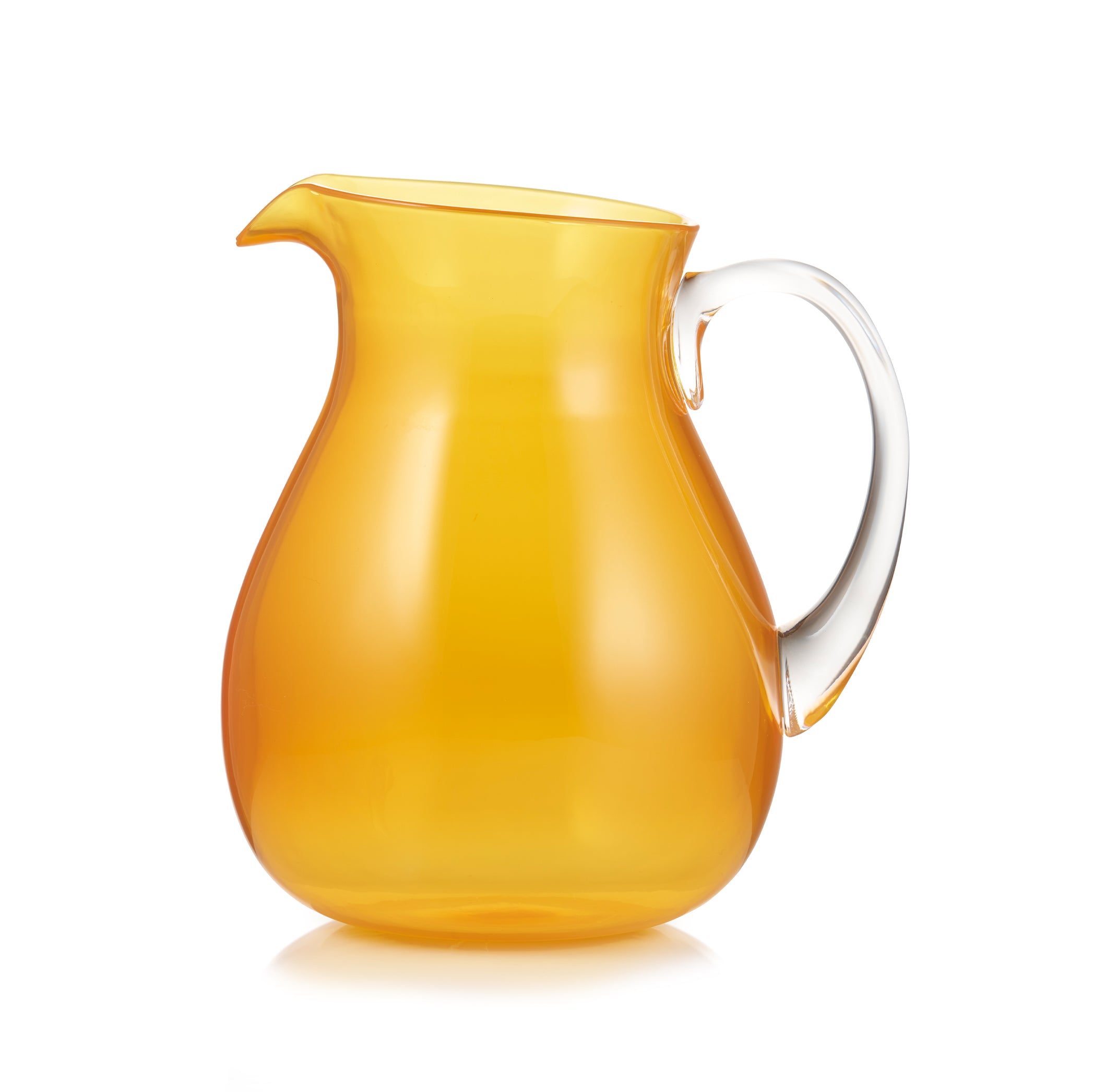 Recyclable Plastic Bobby Pitcher in Mustard Yellow