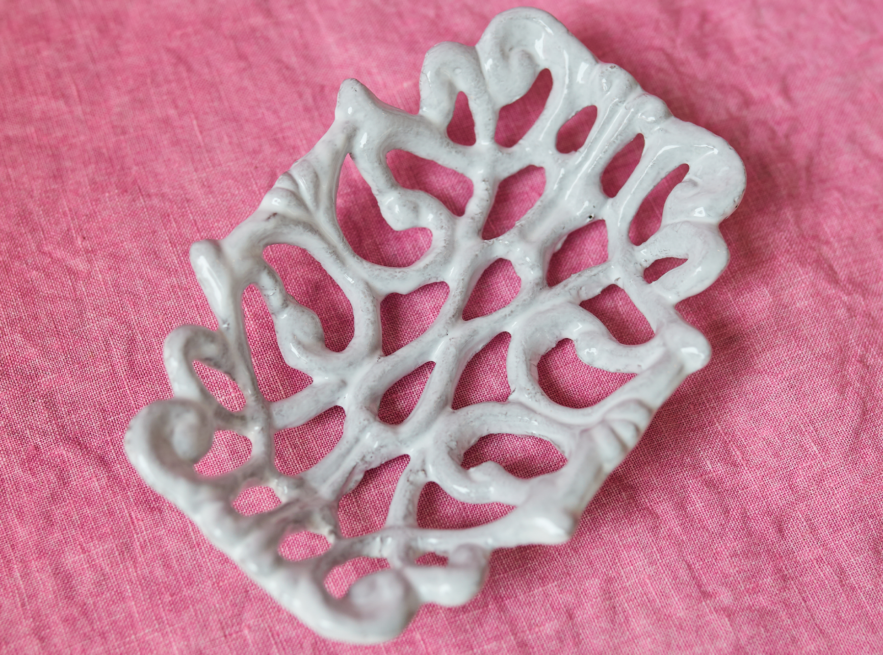 Branchu Soap Dish by Astier de Villatte, 12.5cm