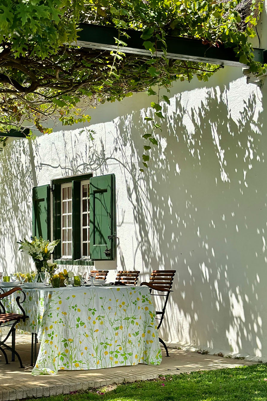 'Buttercup' Linen Tablecloth