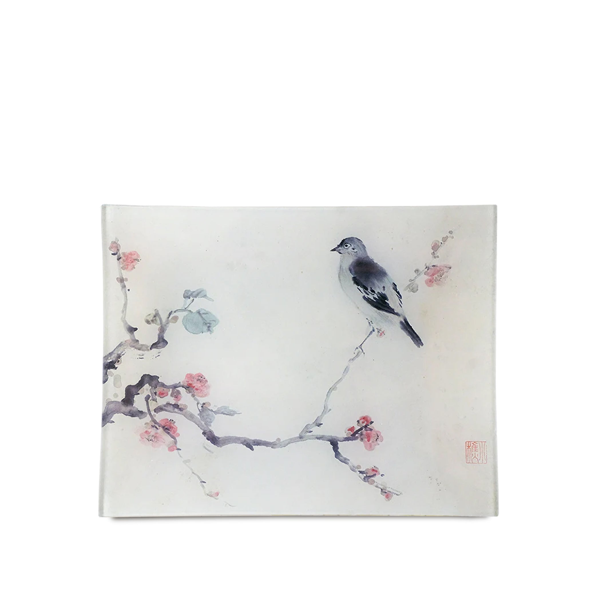 John Derian 19th Century Cherry Blossom Rectangular Tray, 20 x 27cm