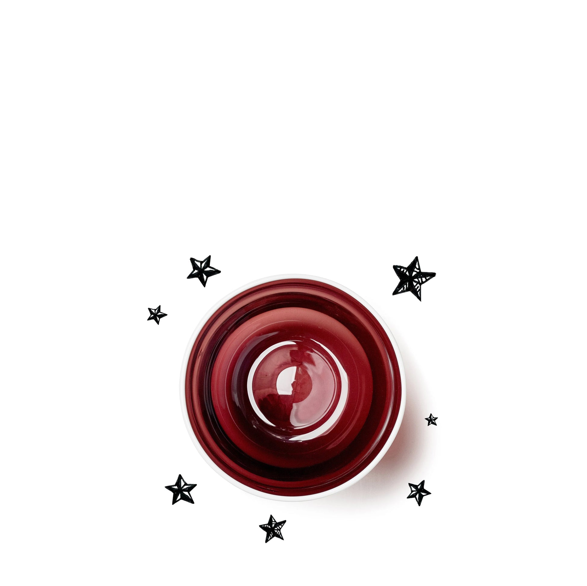 Handblown Bumba Glass Tumbler in Claret Red, 30cl