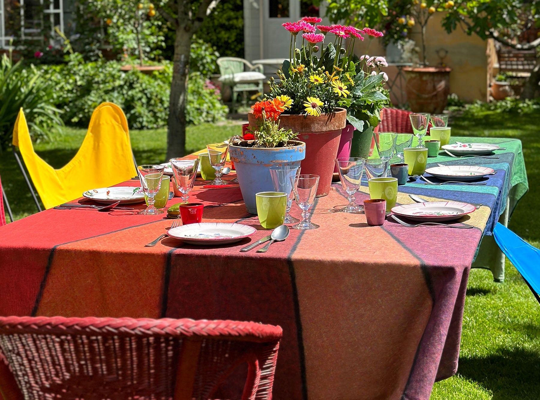 S&B x John Derian 'Colour Wheel' Linen Tablecloth
