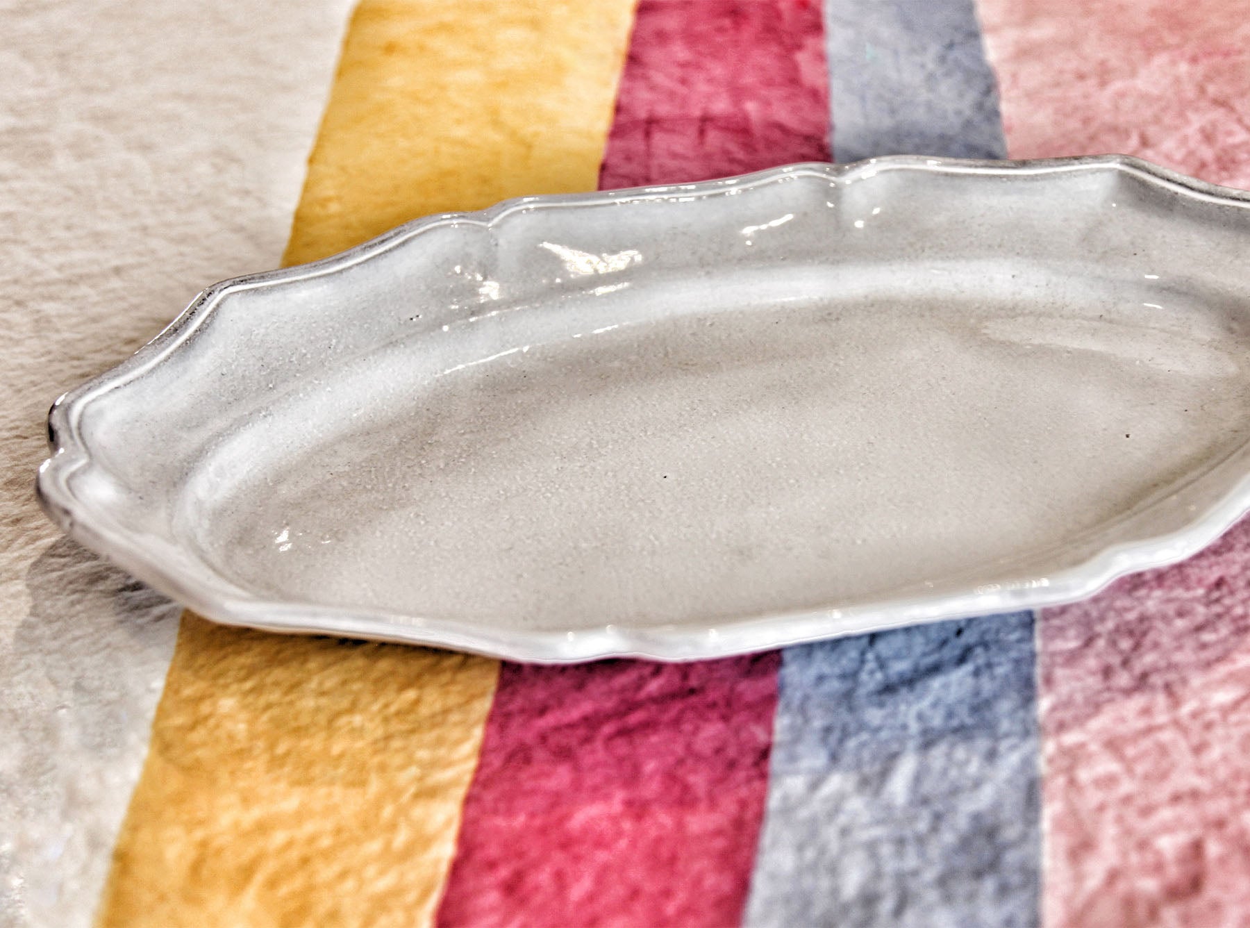 Deep Oval Platter by Astier de Villatte, 42cm