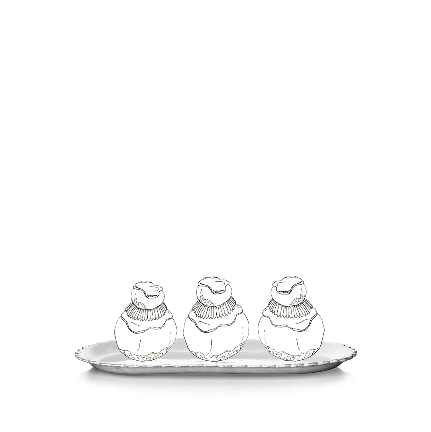 Daisy Platter by Astier de Villatte, 42cm