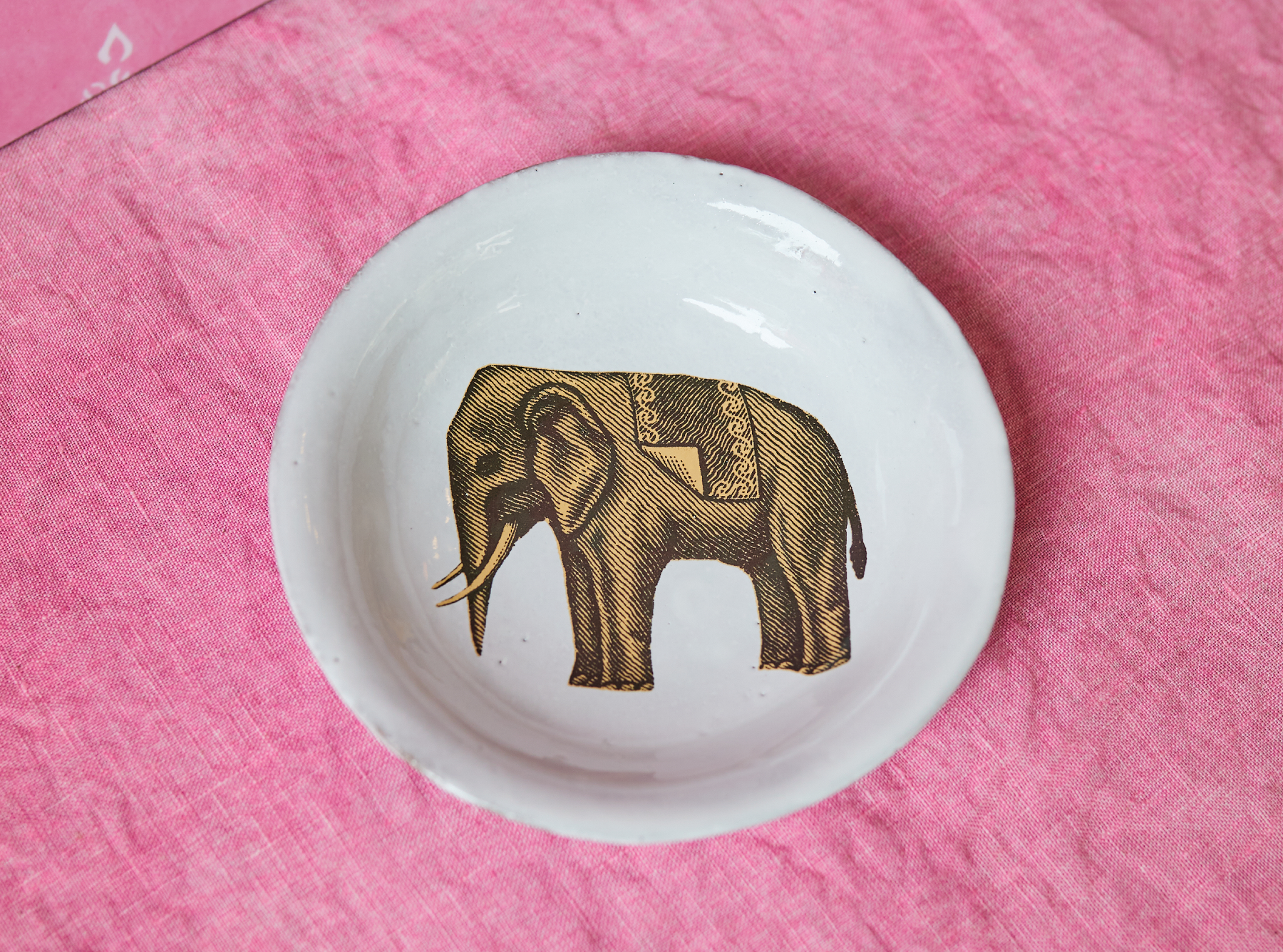 Toy Elephant Dish by Astier de Villatte, 11.5cm
