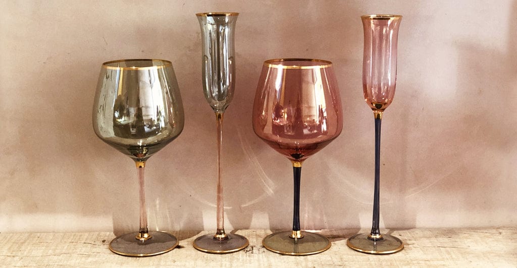 Handblown Italian Pink Glass Tumbler, 9.5cm