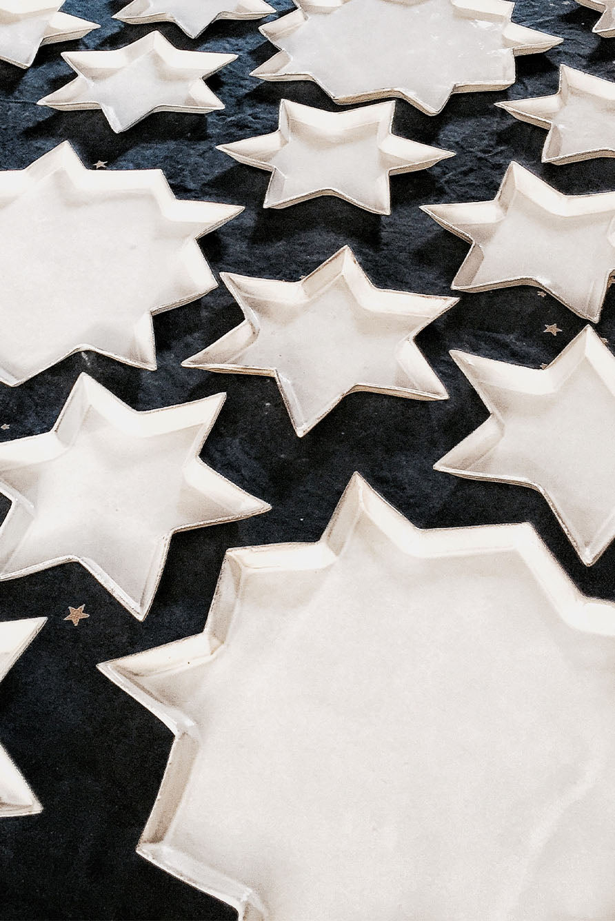 Etoile Soup Bowl by Astier de Villatte, 23cm