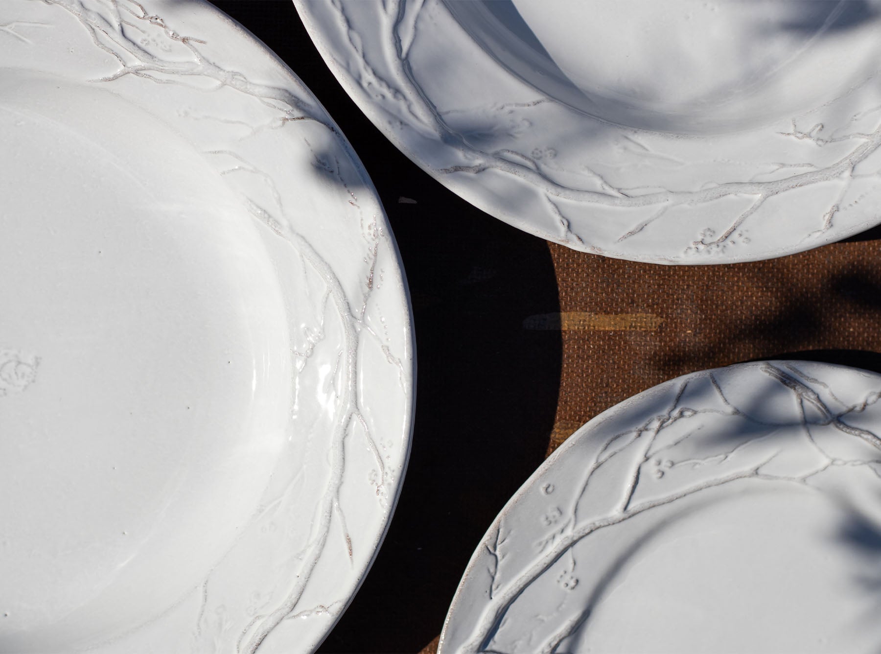 Eva Climbing Branches Dinner Plate by Astier de Villatte, 26cm