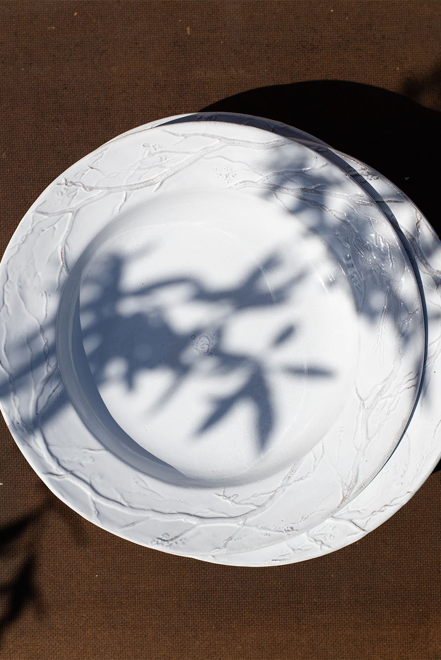 Eva Climbing Branches Dinner Plate by Astier de Villatte, 26cm