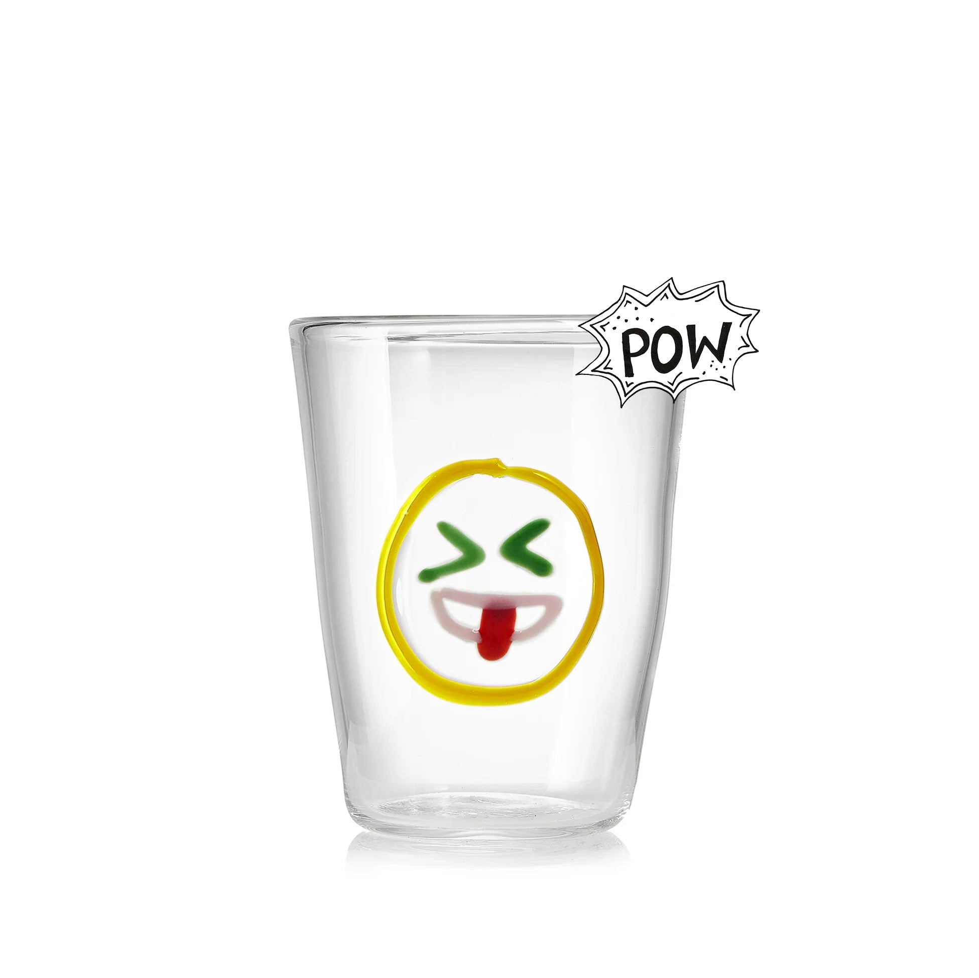 Handblown Glass 'Excited' Mood Tumbler