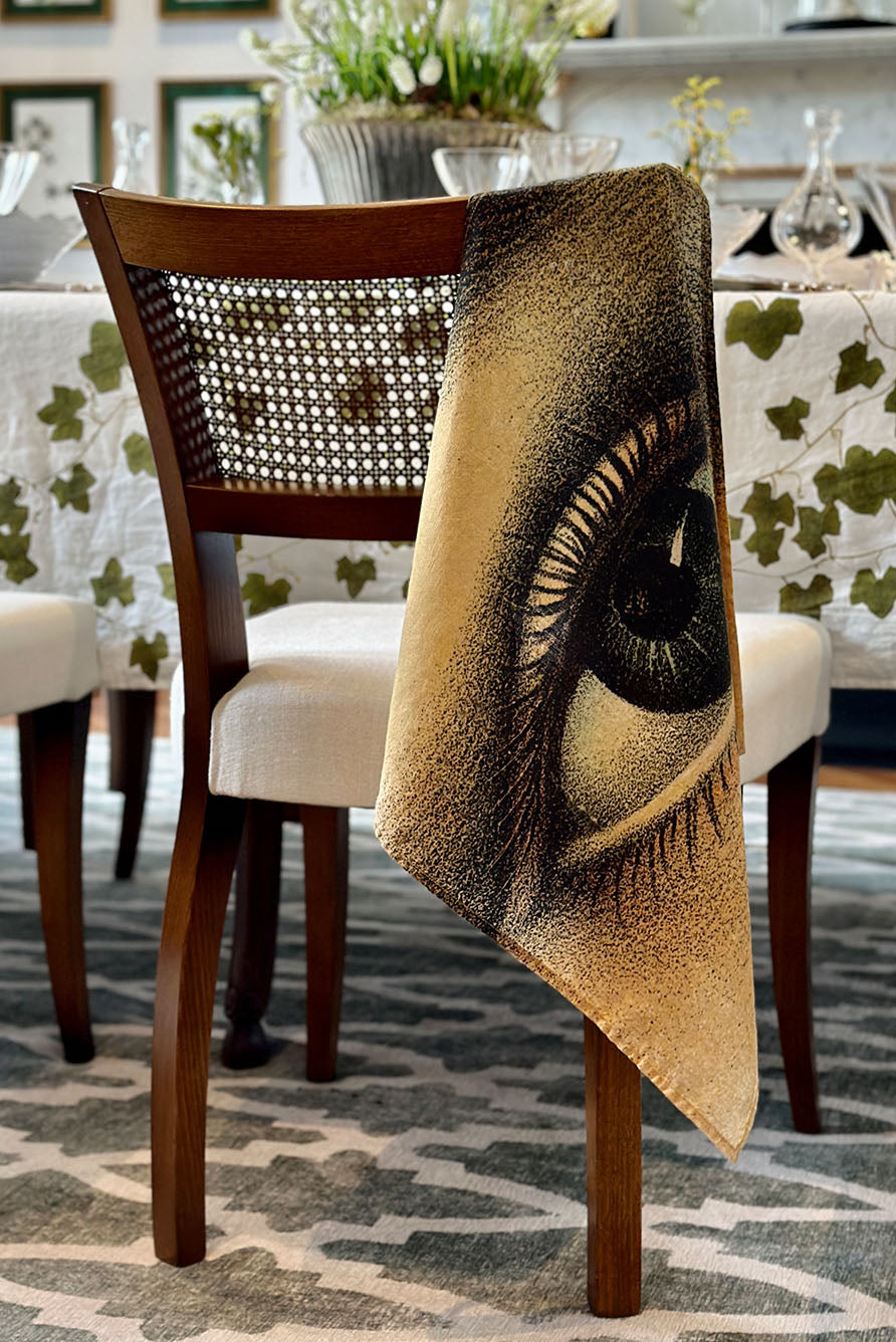 S&B x John Derian 'Eye' Linen Napkin, 50x50cm