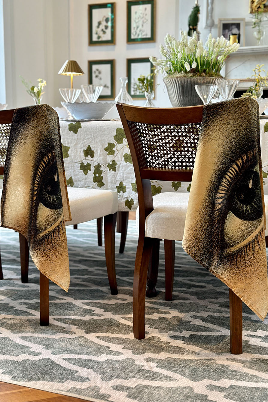 S&B x John Derian 'Eye' Linen Napkin, 50x50cm