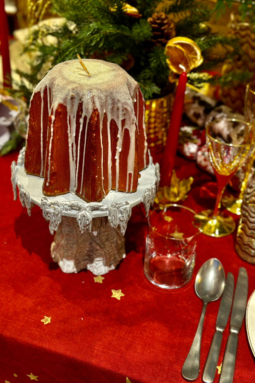 Falling Stars Linen Napkin in Claret Red, 50x50cm