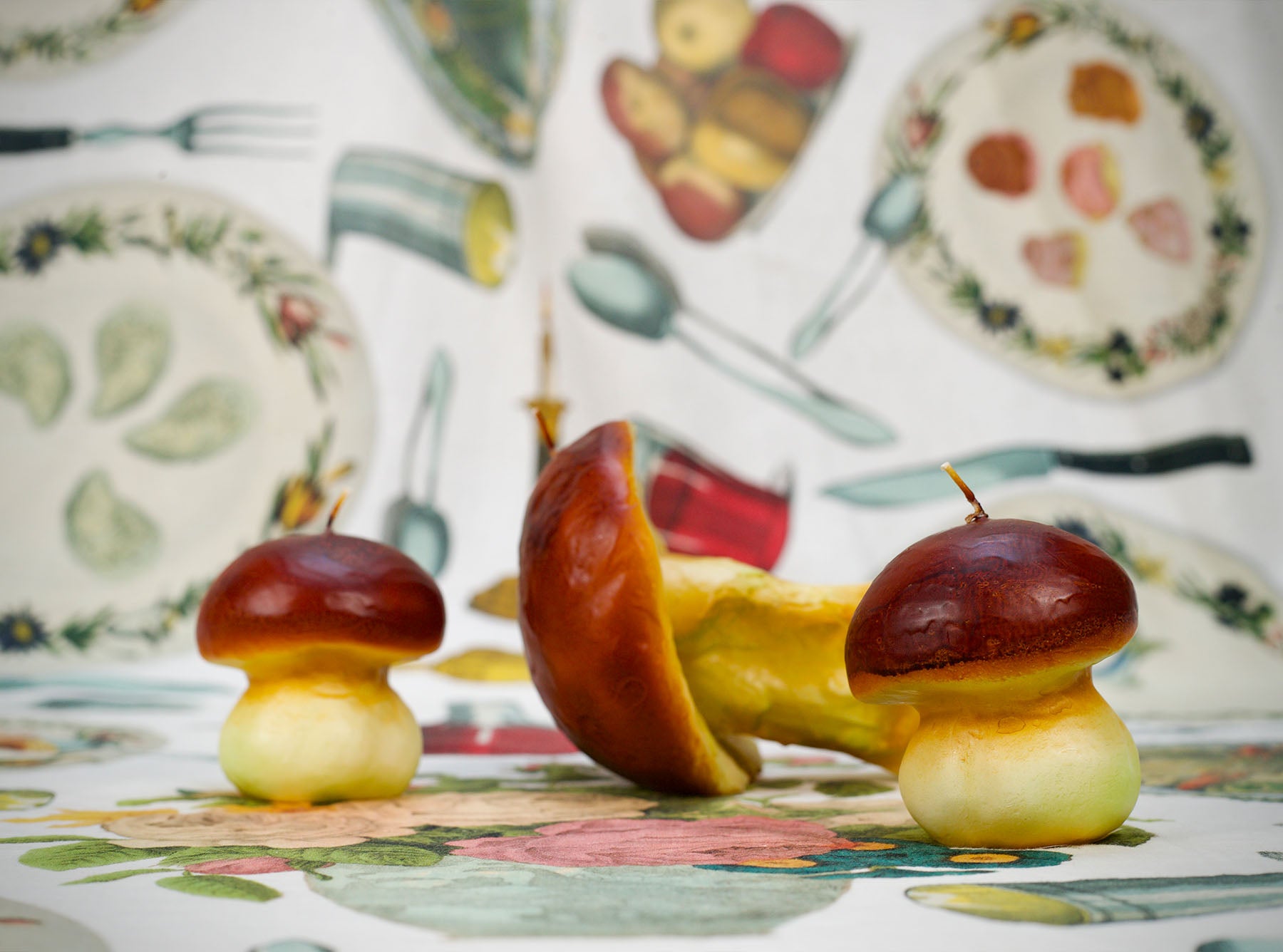 Mushroom Decorative Candle, 18cm