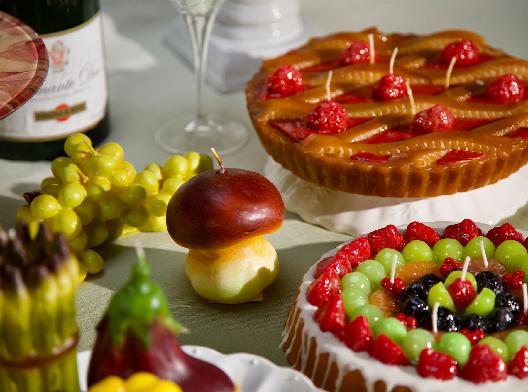 Assorted Fruit Cake Decorative Candle, 23cm