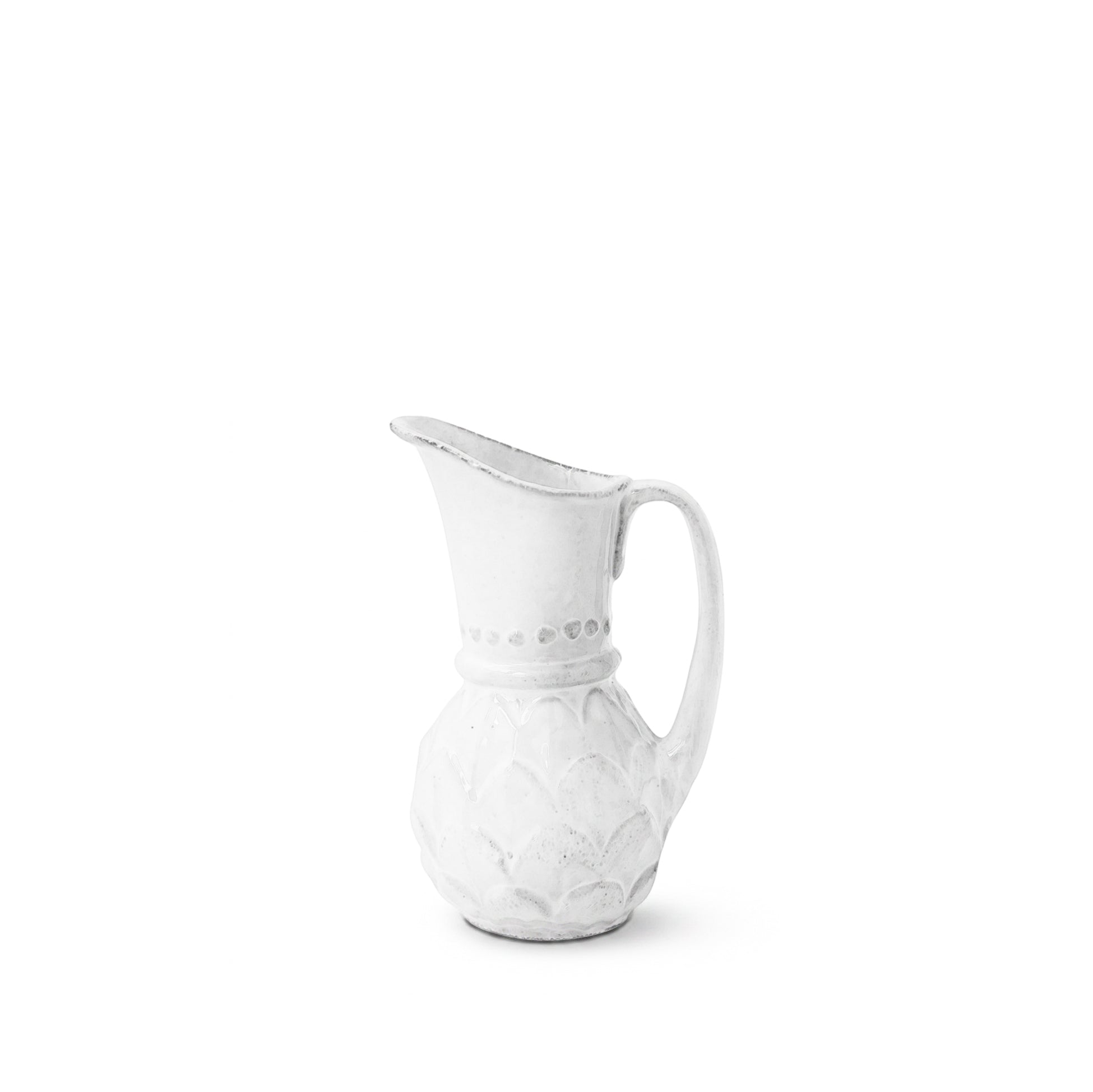 Small Gedeon Artichoke Water Pitcher by Astier de Villatte, 9 x 6.5 x 13cm