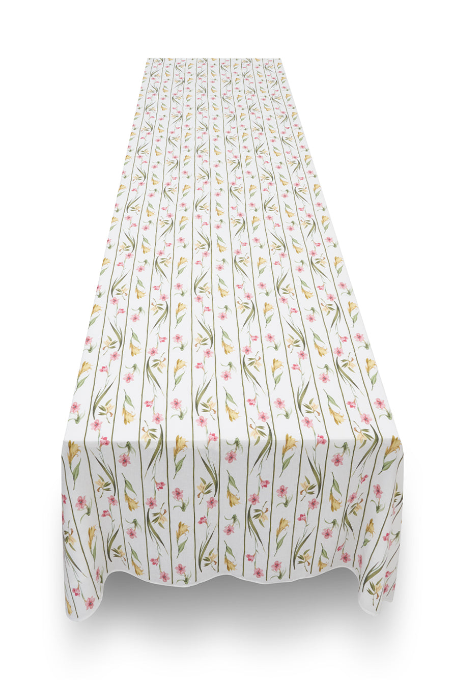 'Gladioli' Linen Tablecloth