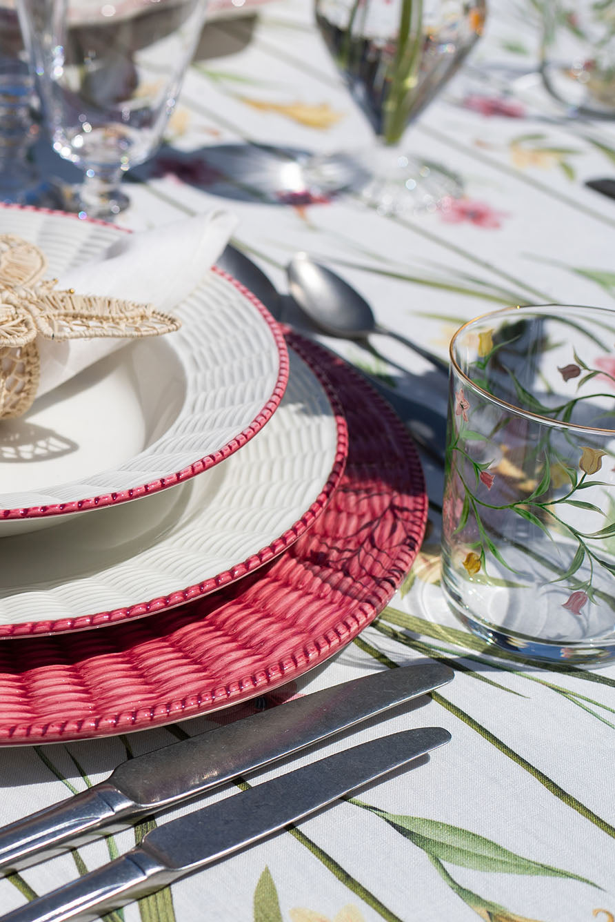 'Gladioli' Water Glass