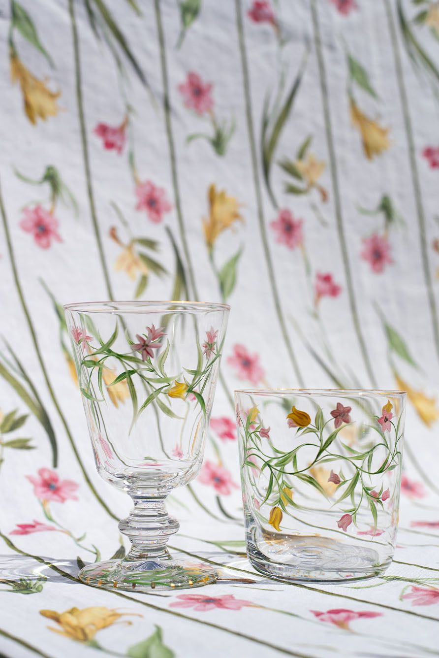 'Gladioli' Water Glass
