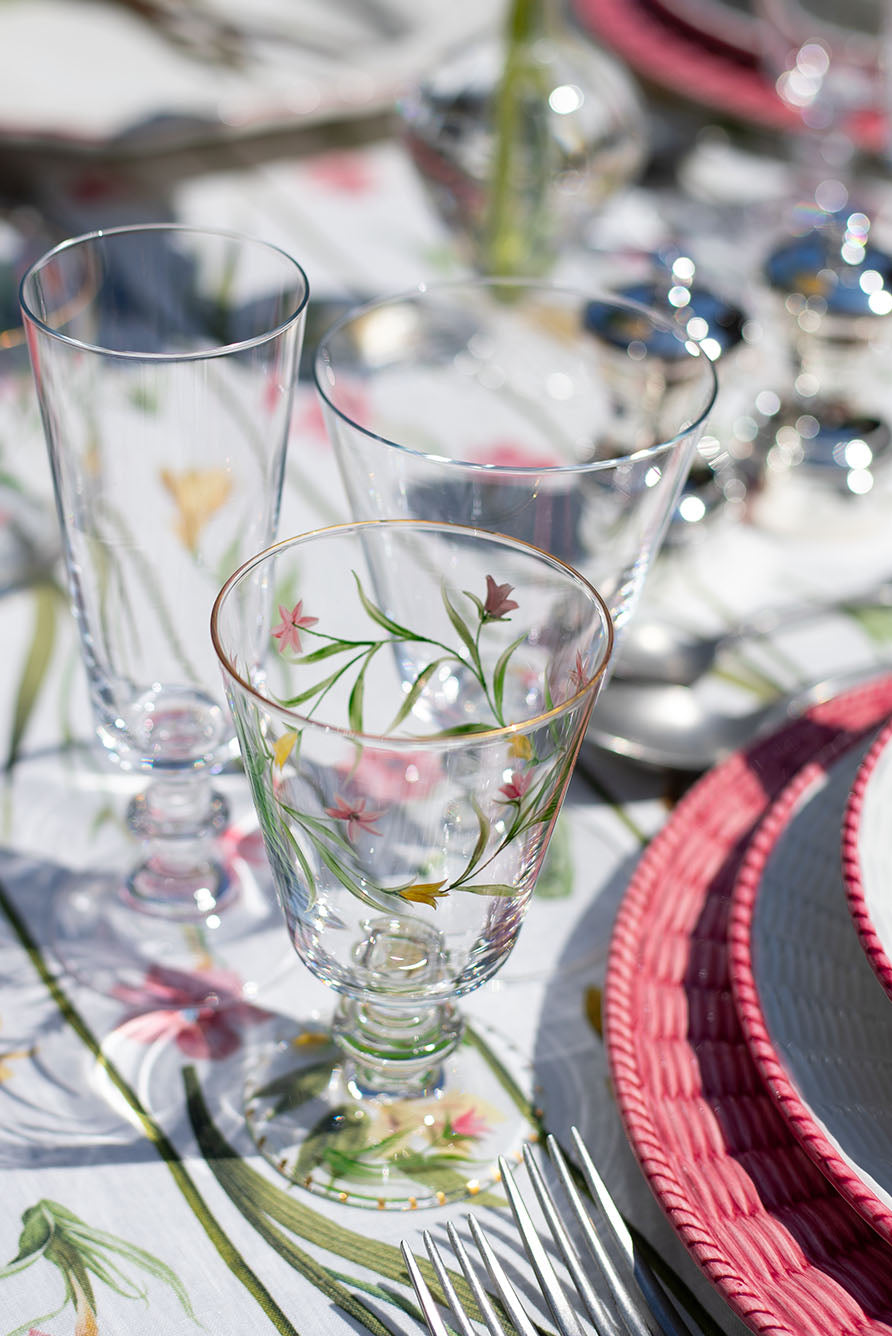 'Gladioli' Wine Glass